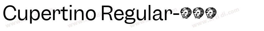 Cupertino Regular字体转换